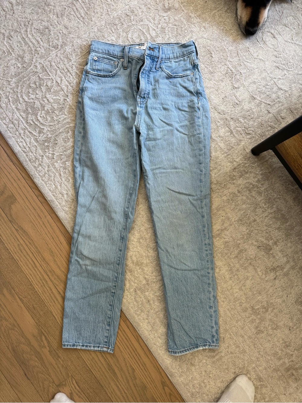 Madewell Light Blue Straight-Leg Jeans